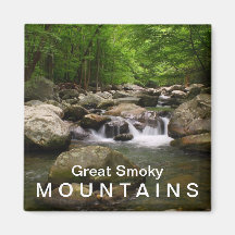 Mountain creek / river - Great Smoky Mountains Refrigerator Magnets