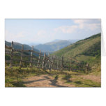 Mountain fence card