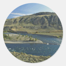 Mountain Flow Round Sticker