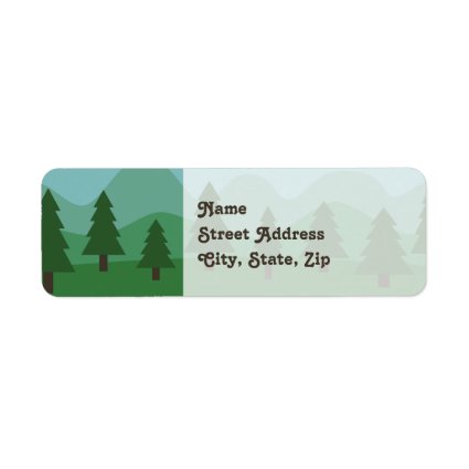 Mountain Forest Custom Return Address Labels