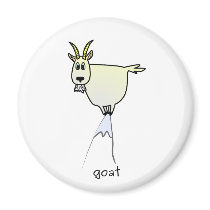 Mountain Goat Magnet by gruvn_designs Mountain Goat Magnet