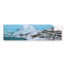 Mountain Houses Snow Davuis Strait by Ozborne W Bumper Stickers
