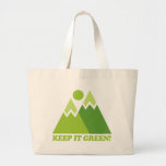 Mountain Keep It Green Canvas Bags