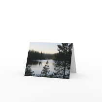 Mountain Lake, Blank Note Card