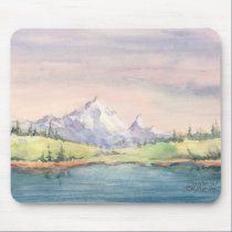 MOUNTAIN LAKE by SHARON SHARPE mousepads