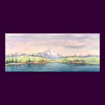 MOUNTAIN LAKE by SHARON SHARPE posters