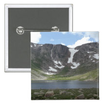 Mountain Lake on Mt. Evans in Colorado Pinback Button
