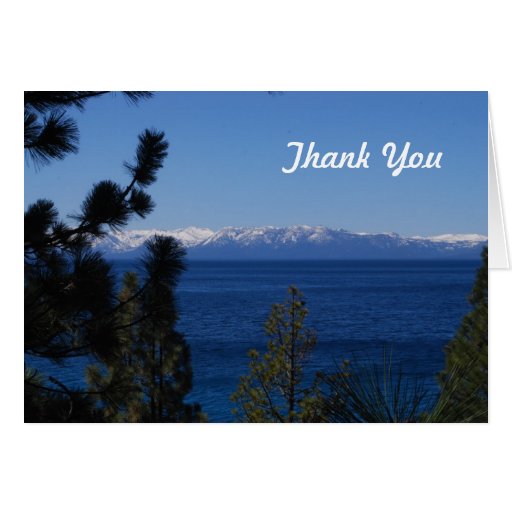 Mountain Lake Thank You Card Zazzle