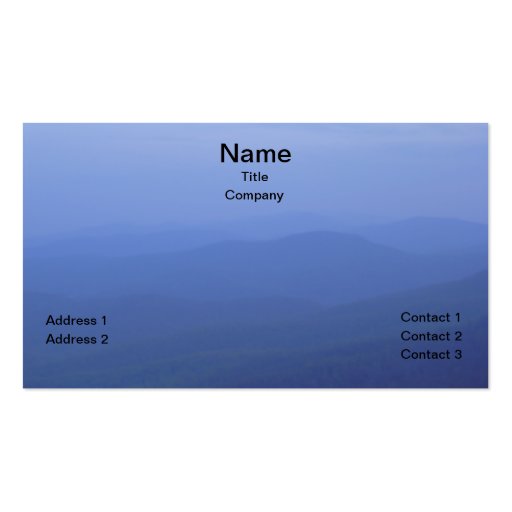 Mountain Landscape Business Card