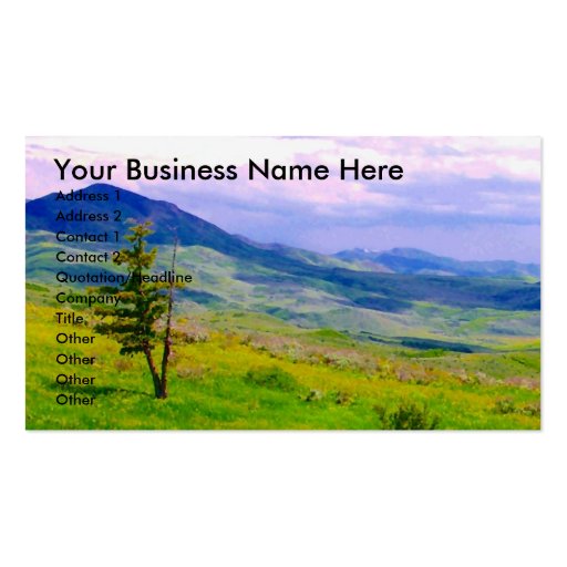 Mountain Landscape Business Card Templates