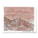 Mountain Landscape With Trees - Conte posters by latifah27 Mountain Landscape With Trees - Conte posters