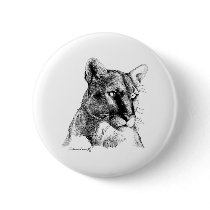 Mountain Lion Pinback Buttons