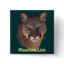 Mountain Lion Cougar Wildlife-lovers Button
