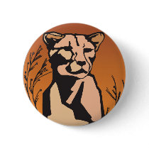 mountain lion lioness buttons