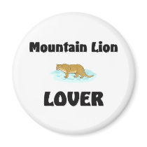 Mountain Lion Lover magnets by AnimalShirts Mountain Lion Lover magnets