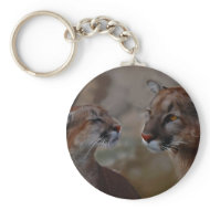 Mountain lions reverence keychain