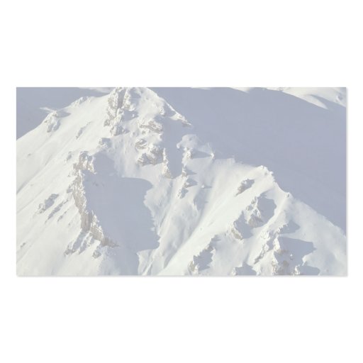 Mountain Peaks - Aerial View Business Card Templates (back side)