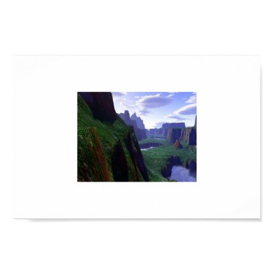 Mountain Pools Of Erytania Print by ERYT41