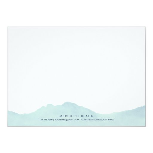 Mountain Range Personalized Stationery Flat Cards Zazzle Mountain Range Personalized Stationery Flat Cards Zazzle