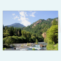 Mountain River Card cards