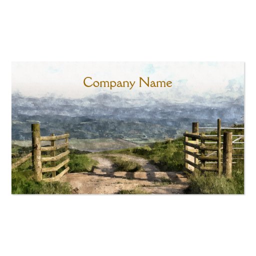 MOUNTAIN ROAD BUSINESS CARD TEMPLATE (front side)