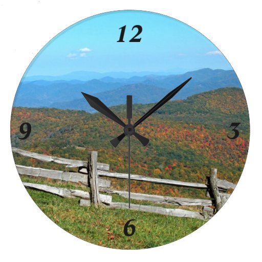 Mountain Scene Clock Zazzle