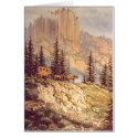 MOUNTAIN STAGECOACH by SHARON SHARPE cards by sharonsharpe MOUNTAIN STAGECOACH by SHARON SHARPE cards