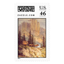 MOUNTAIN STAGECOACH by SHARON SHARPE postage by sharonsharpe MOUNTAIN STAGECOACH by SHARON SHARPE postage