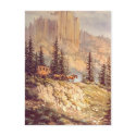 MOUNTAIN STAGECOACH by SHARON SHARPE postcards by sharonsharpe MOUNTAIN STAGECOACH by SHARON SHARPE postcards