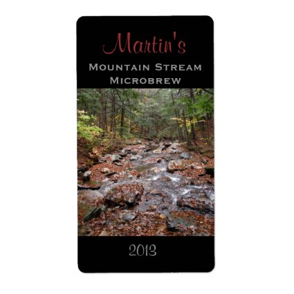 Mountain Stream Homebrew Label