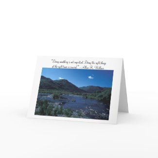 Mountain Stream Photo Card card