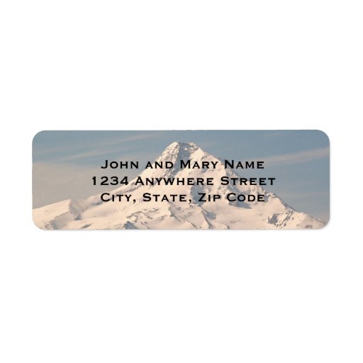 Mountain Summit Photo Return Address Labels Zazzle