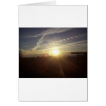 Mountain sunrise greeting card