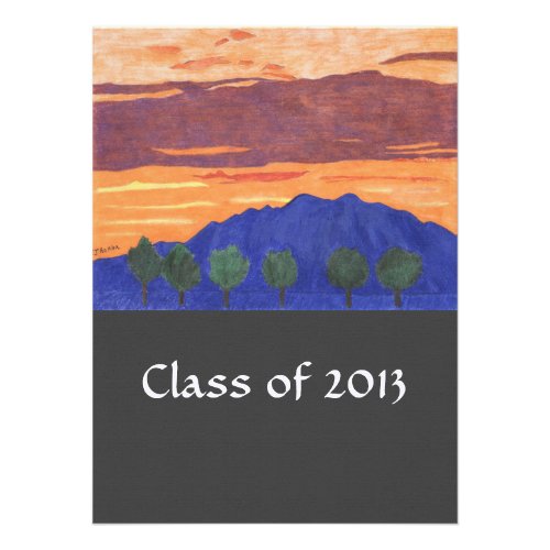 Mountain Sunset - Class of 2013 Grad Announcements