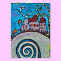 Mountain Top Magic Christmas Card cards