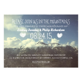 mountain wedding invitations