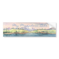 mountainlake, My Mountain Lake bumper stickers by sharonsharpe mountainlake, My Mountain Lake bumper stickers