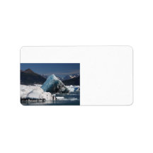 mountains and ice custom address label