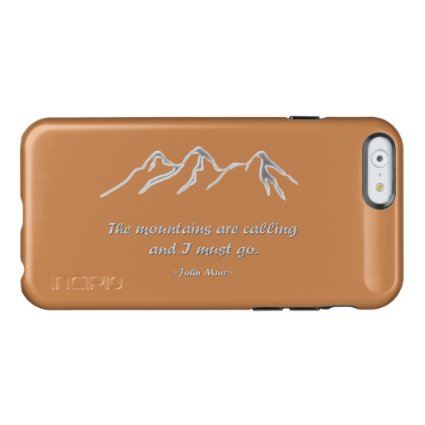 Mountains are calling snowy blizzard incipio feather® shine iPhone 6 case