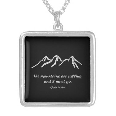 Mountains are calling snowy blizzard jewelry