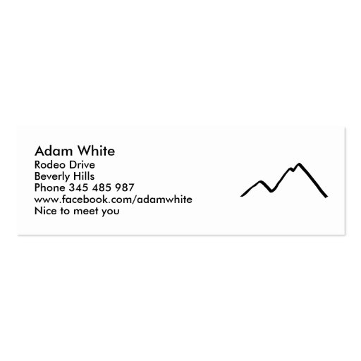 Mountains Business Card Template