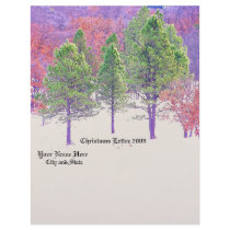 Mountains Christmas Letterhead by farmer77 Mountains Christmas Letterhead