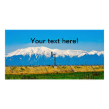 Mountains Custom Photo Card