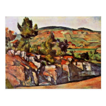 Mountains In Provence By Paul Cézanne Postcard