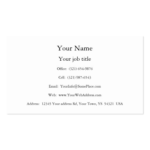 Mountains in Tahiti Gauguin painting warm colorful Business Card Templates (back side)