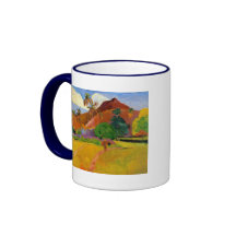 'Mountains in Tahiti' - Paul Gauguin Mug