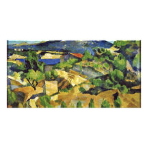 Mountains In The French Provence By Paul Cézanne Photo Card Template
