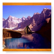 Mountain's Lake Poster posters by elena_indolfi Mountain's Lake Poster posters