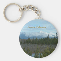 Mountains of Yellowstone Keychain