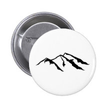 Mountains Pinback Button